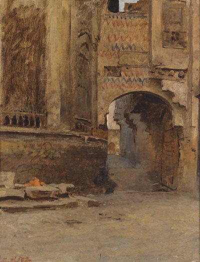 Arcade au Caire, rue Alfat-el-Hammam - Leopold Muller